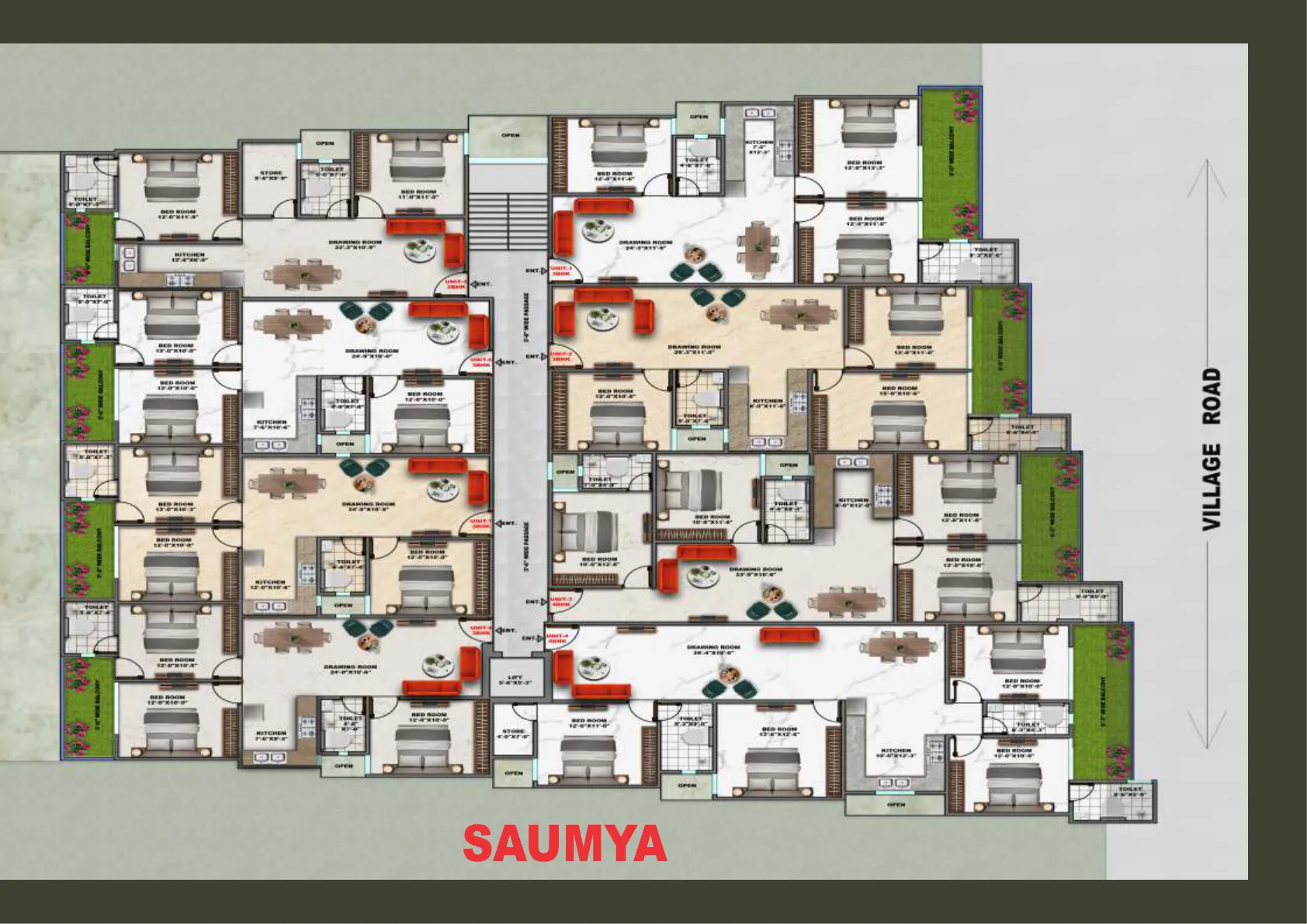 Saumya layout plan